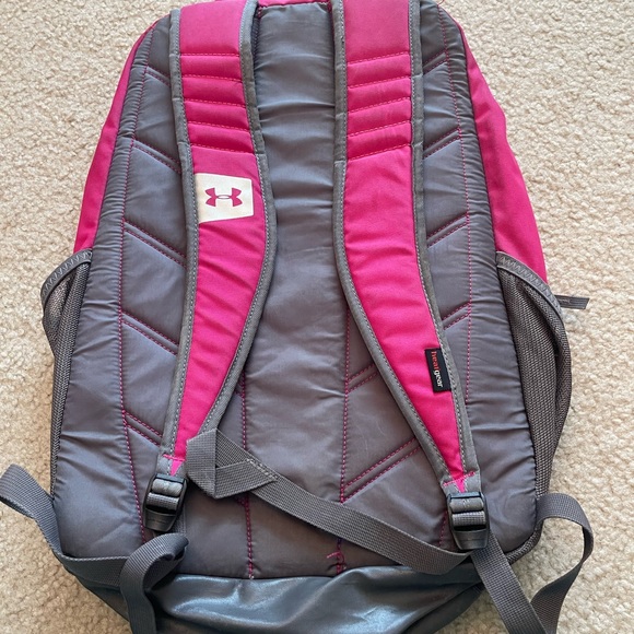 Under Armor Pink Backpack, Water Resistant - Picture 2 of 4